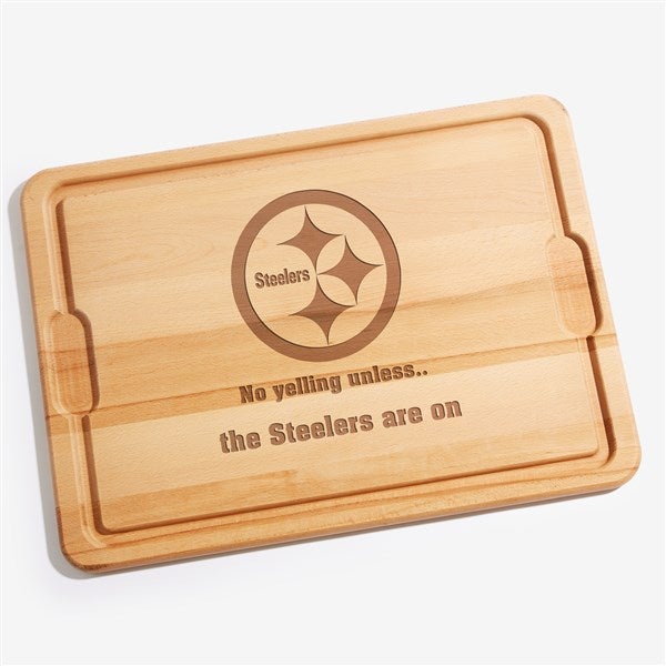NFL Pittsburgh Steelers Personalized Maple Cutting Boards - 33424