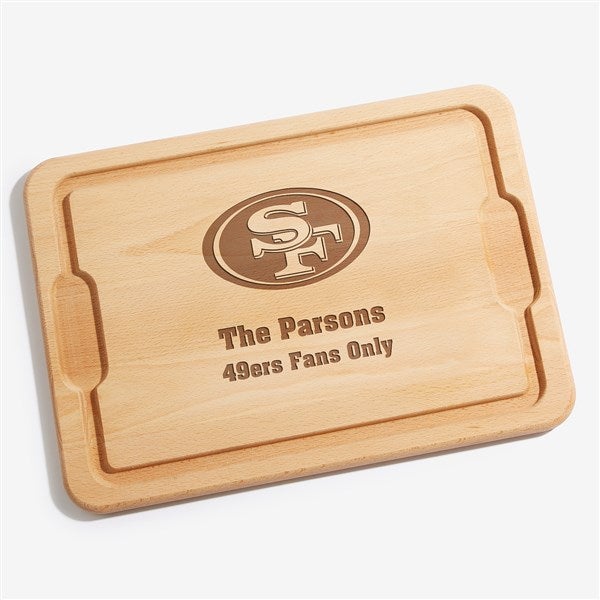 NFL San Francisco 49ers Personalized Maple Cutting Boards - 33425