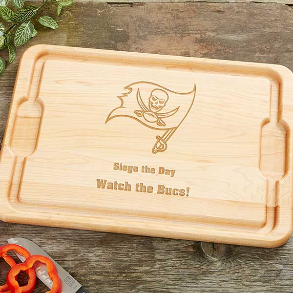 NFL Tampa Bay Buccaneers Personalized Maple Cutting Boards - 33427