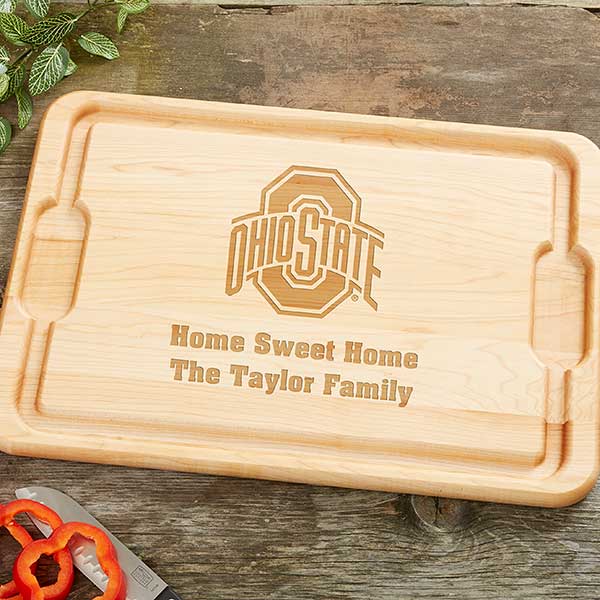 NCAA Ohio State Buckeyes Personalized Maple Cutting Boards - 33438