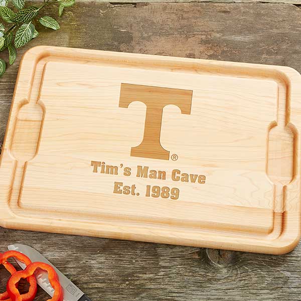 NCAA Tennessee Volunteers Personalized Maple Cutting Boards - 33440