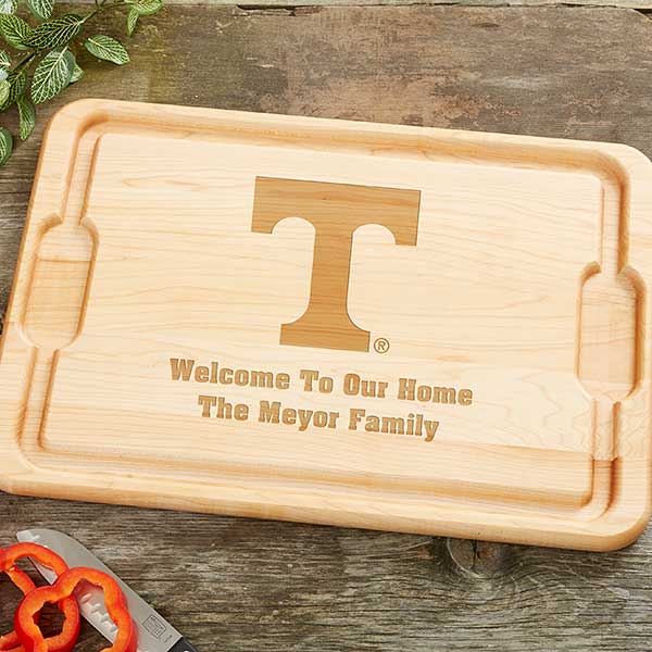 NCAA Tennessee Volunteers Personalized Maple Cutting Boards - 33440
