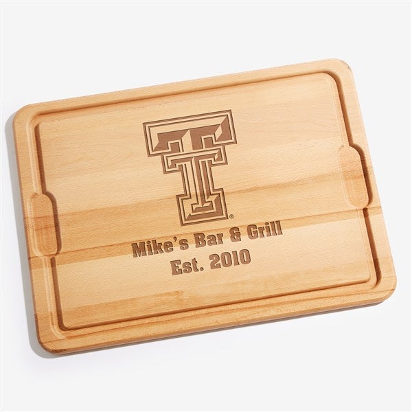 NCAA Texas Tech Red Raiders Personalized Maple Cutting Boards - 33441