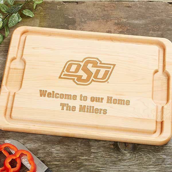 NCAA Oklahoma State Cowboys Personalized Maple Cutting Boards - 33458