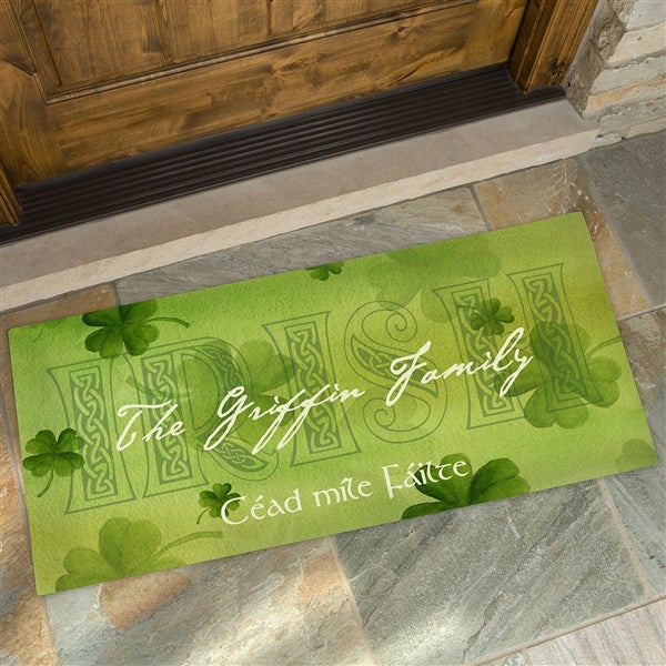 An Irish Oversized Personalized Doormat 24x48