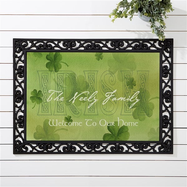 An Irish Welcome Custom Family Name Personalized Doormat