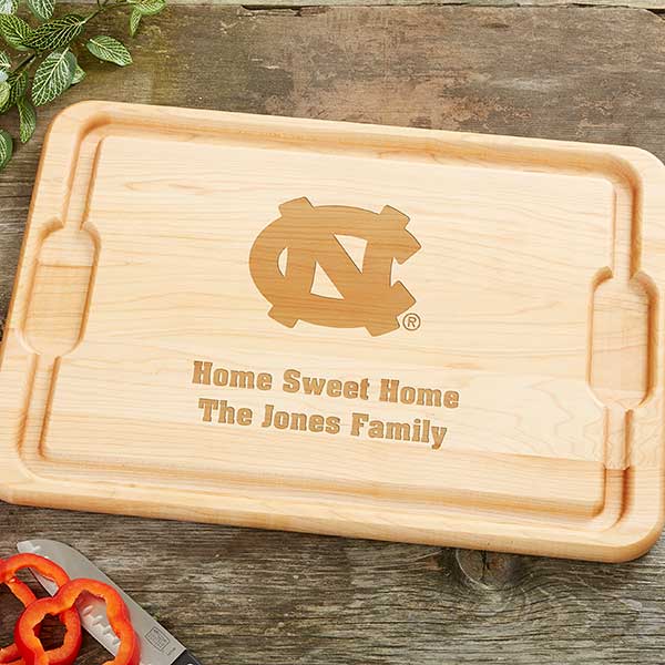 NCAA North Carolina Tar Heels Personalized Maple Cutting Boards - 33464
