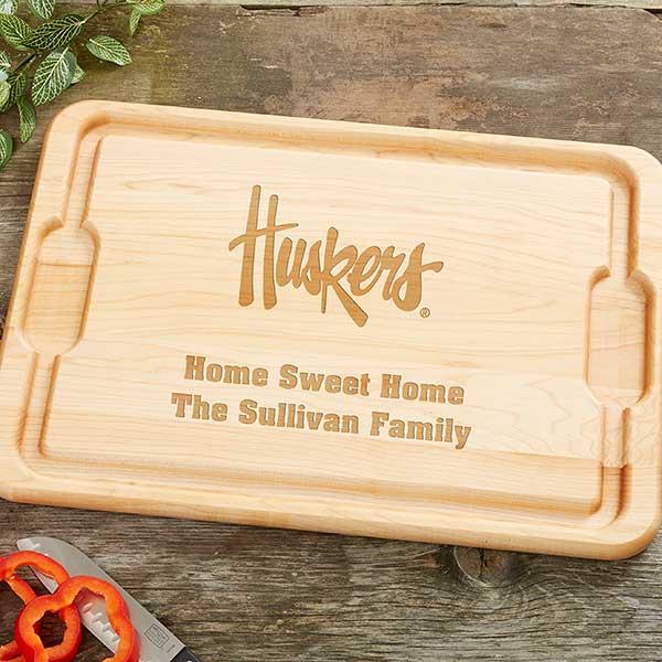 NCAA Nebraska Cornhuskers Personalized Maple Cutting Boards - 33470