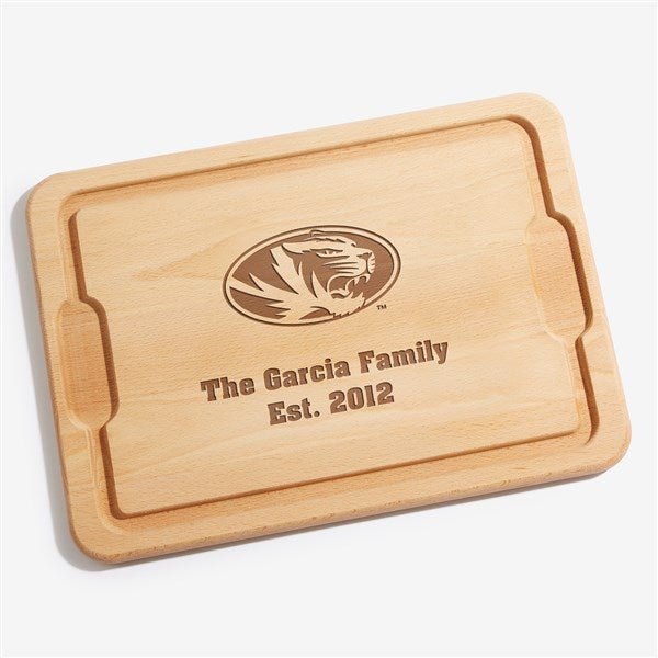 NCAA Missouri Tigers Personalized Maple Cutting Boards - 33473
