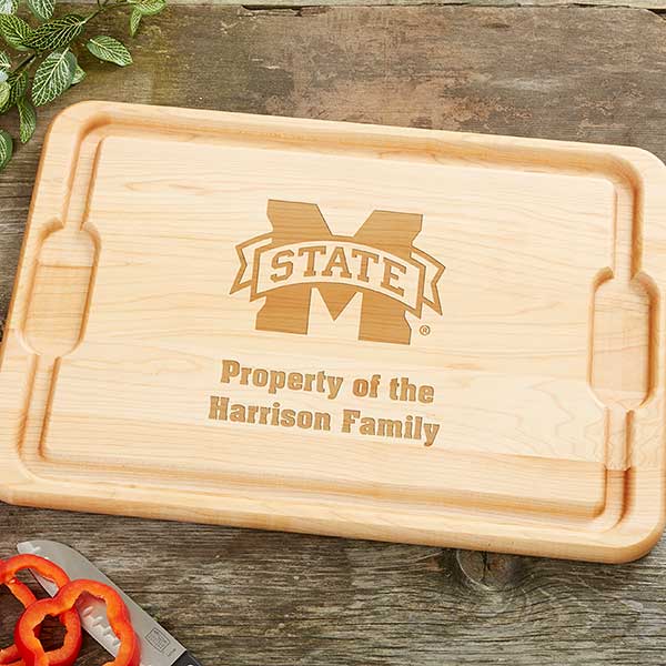 NCAA Mississippi State Bulldogs Personalized Maple Cutting Boards - 33480