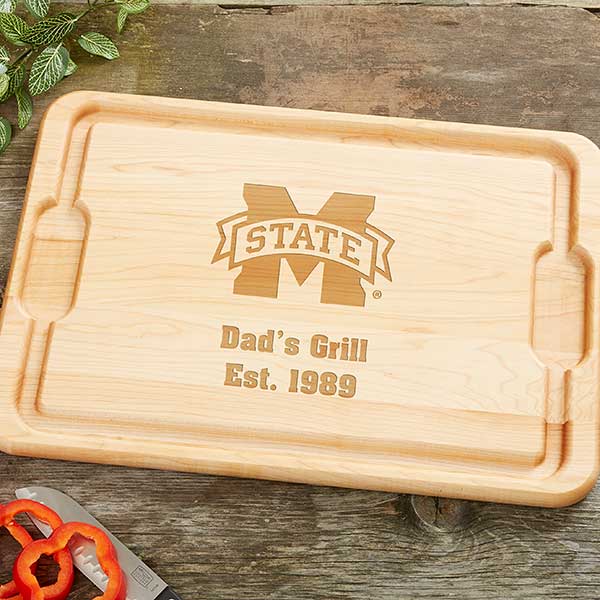 NCAA Mississippi State Bulldogs Personalized Maple Cutting Boards - 33480