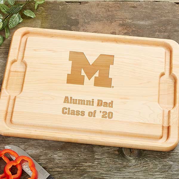 NCAA Michigan Wolverines Personalized Maple Cutting Boards - 33481