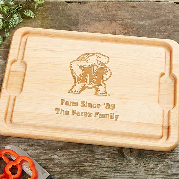 NCAA Maryland Terrapins Personalized Maple Cutting Boards - 33485