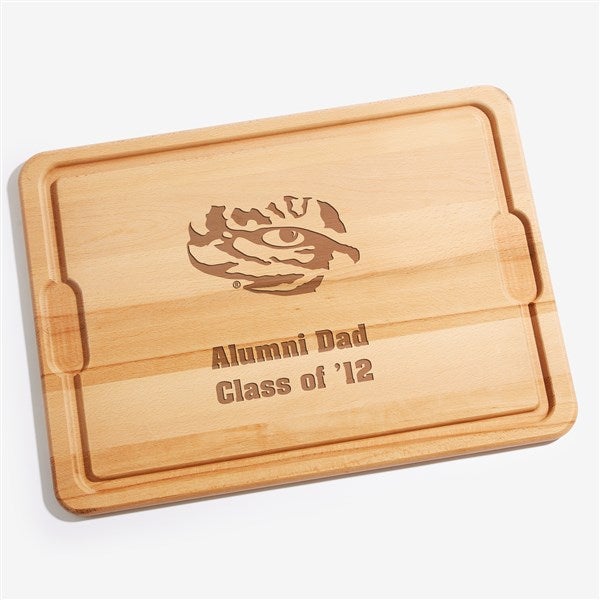 NCAA LSU Tigers Personalized Maple Cutting Boards - 33488