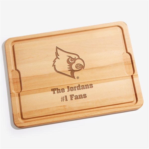 NCAA Louisville Cardinals Personalized Maple Cutting Boards - 33489