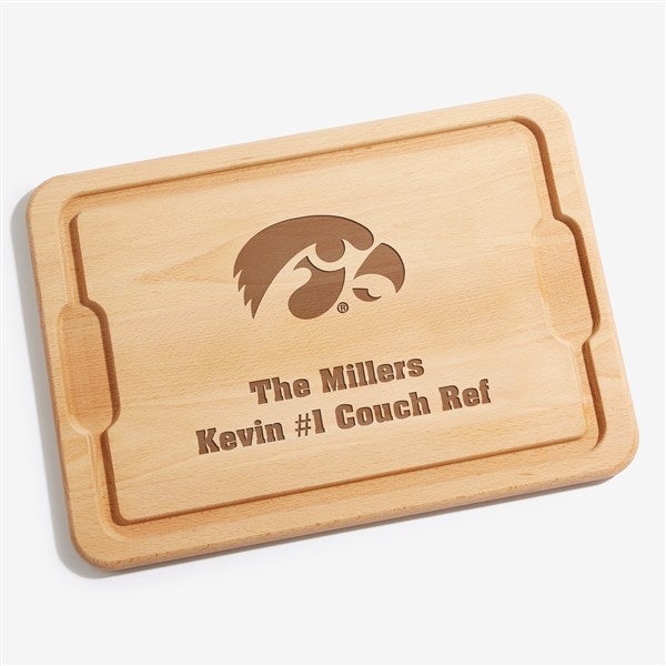 NCAA Iowa Hawkeyes Personalized Maple Cutting Boards - 33490