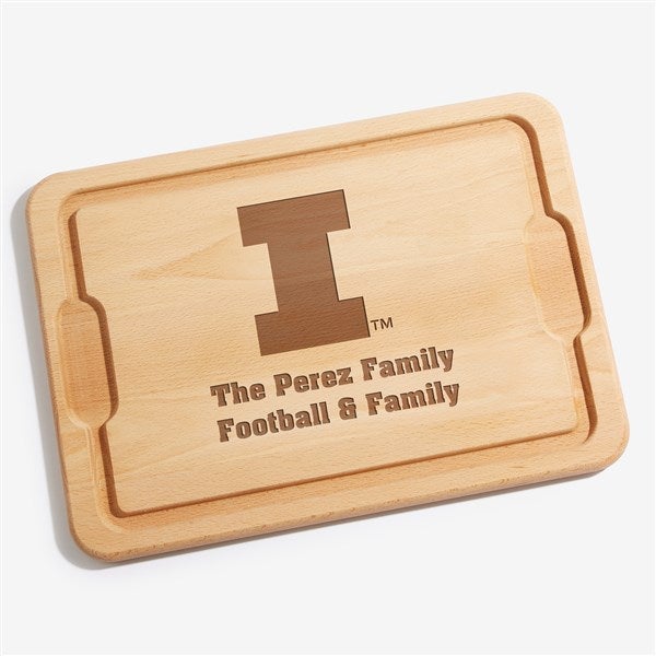 NCAA Illinois Fighting Illini Personalized Maple Cutting Boards - 33491