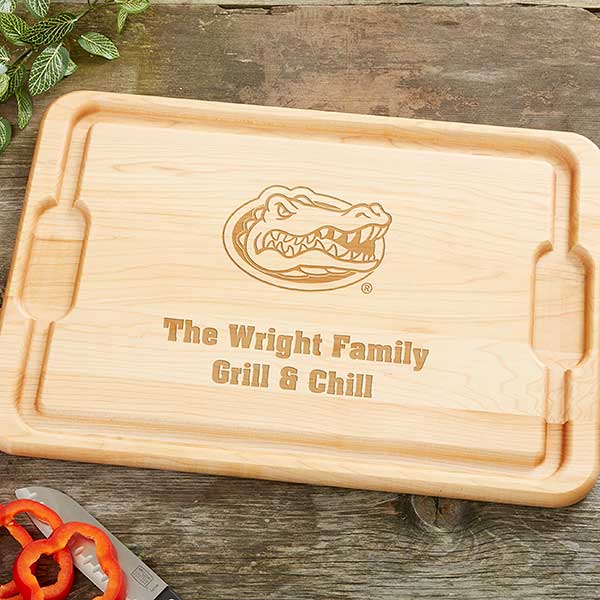 NCAA Florida Gators Personalized Maple Cutting Boards - 33498