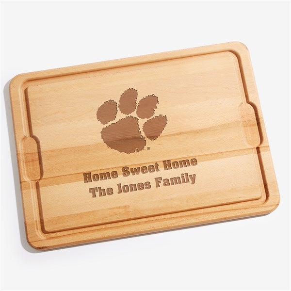 NCAA Clemson Tigers Personalized Maple Cutting Boards - 33501
