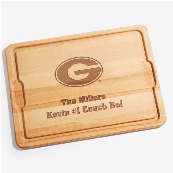 NCAA Georgia Bulldogs Personalized Maple Cutting Boards - 33502