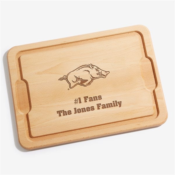NCAA Arkansas Razorbacks Personalized Maple Cutting Boards - 33504