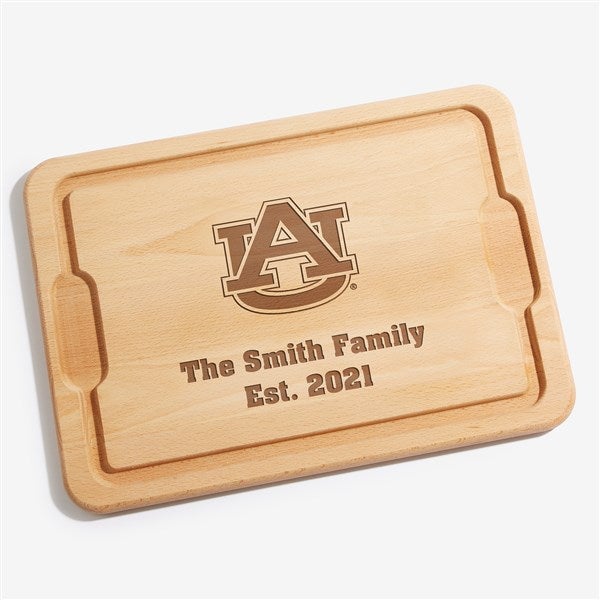 NCAA Auburn Tigers Personalized Maple Cutting Boards - 33508