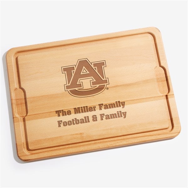 NCAA Auburn Tigers Personalized Maple Cutting Boards - 33508