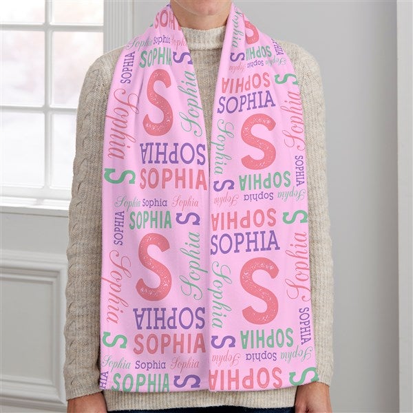 Repeating Name Personalized Adult Scarf - 33511