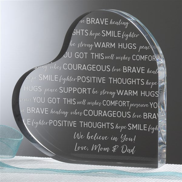 Words of Encouragement Personalized Heart Keepsake - 33519