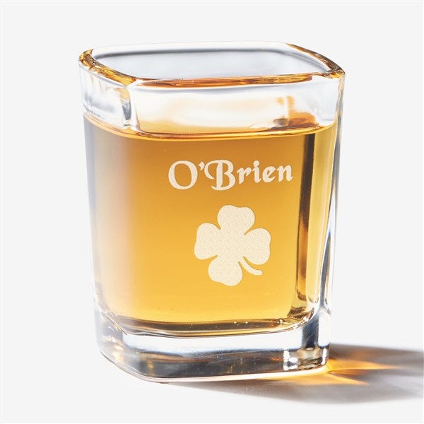 Personalized Shot Glasses - Irish Shamrock Design - 3353