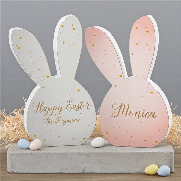 Speckled Personalized Wooden Easter Decorations - 33530