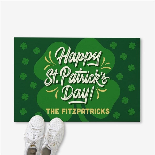 St. Patrick's Day Personalized Doormat  - 33535
