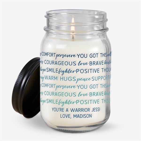 Words of Encouragement Personalized Farmhouse Candle Jar - 33536