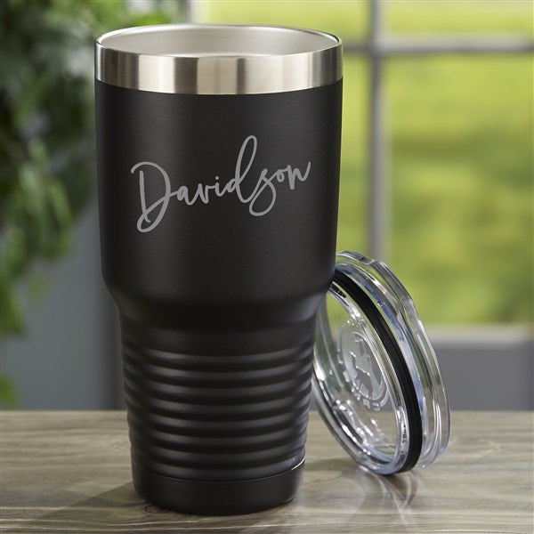 Trendy Script Name Personalized 30oz Stainless Steel Tumblers - 33565