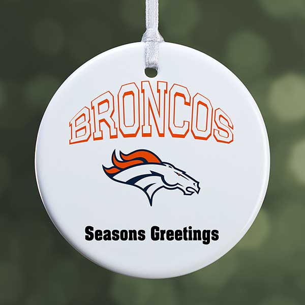NFL Denver Broncos Personalized Ornaments - 33586
