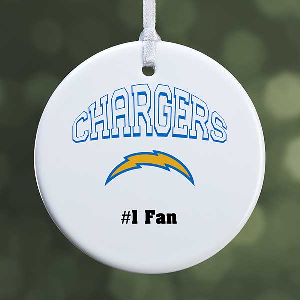 NFL Los Angeles Chargers Personalized Ornaments - 33593