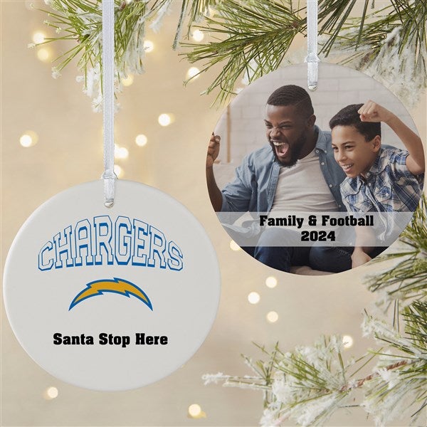 NFL Los Angeles Chargers Personalized Ornaments - 33593