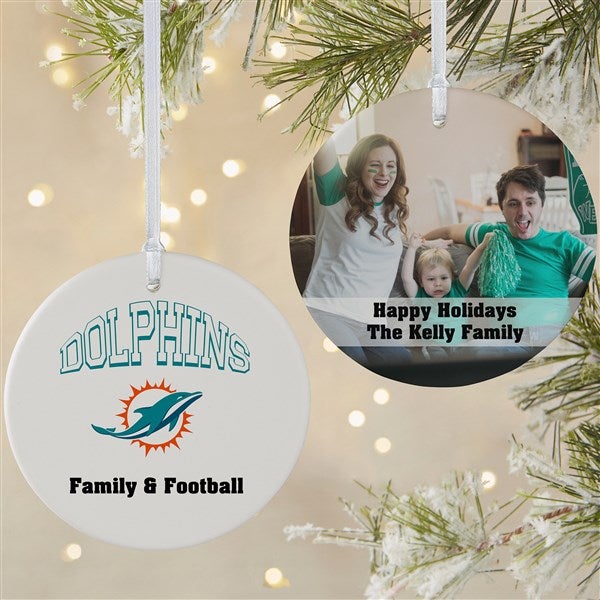 NFL Miami Dolphins Personalized Ornaments - 33595