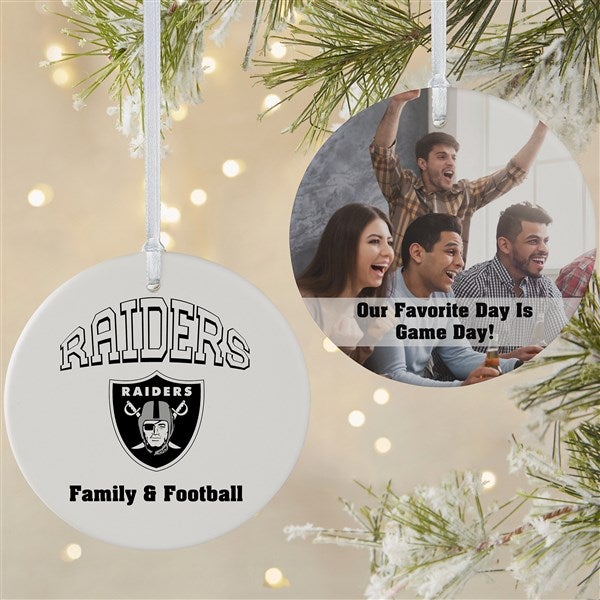 Oakland Raiders Christmas Ornaments at