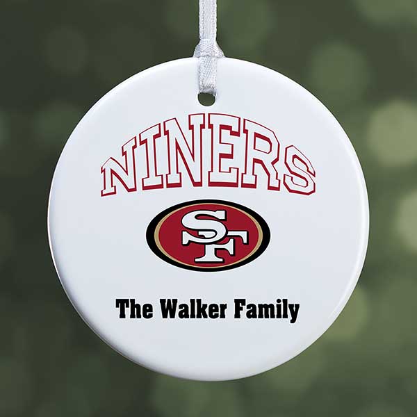 NFL San Francisco 49ers Personalized Ornaments - 33604