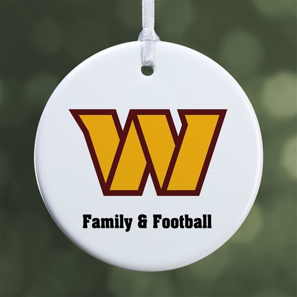 NFL Washington Football Team Personalized Ornaments - 33608