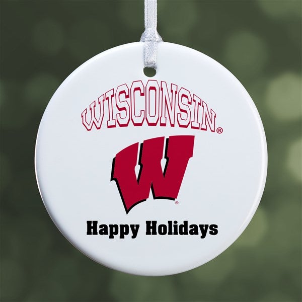 NCAA Wisconsin Badgers Personalized Ornaments - 33610