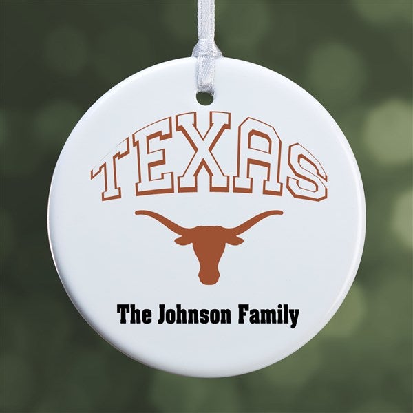 NCAA Texas Longhorns Personalized Ornaments - 33613