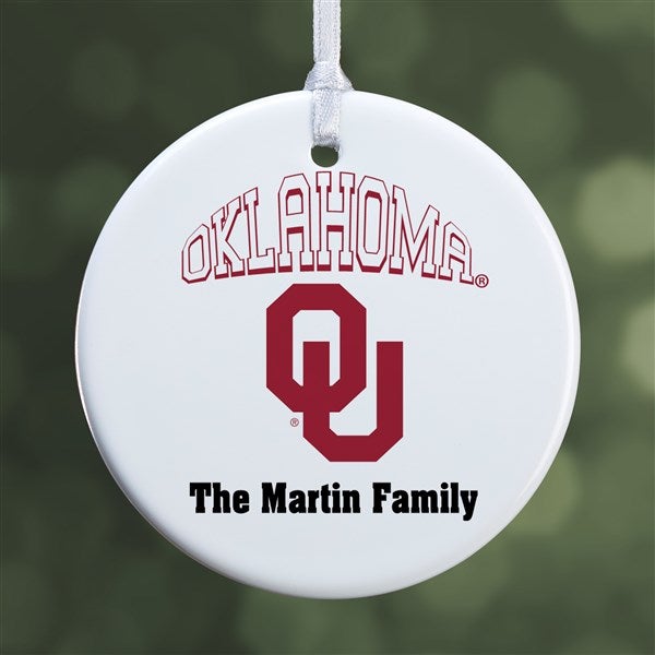 NCAA Oklahoma Sooners Personalized Ornaments - 33623