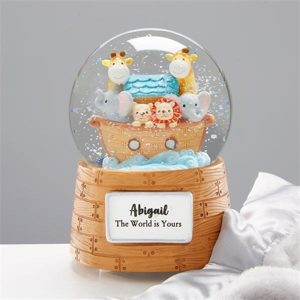 Noah's Ark Personalized Baby Snow Globe - 33625