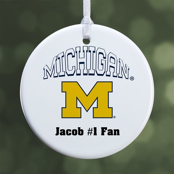 NCAA Michigan Wolverines Personalized Ornaments - 33643