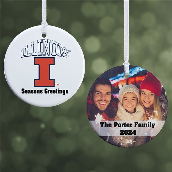 NCAA Illinois Fighting Illini Personalized Ornaments - 33650