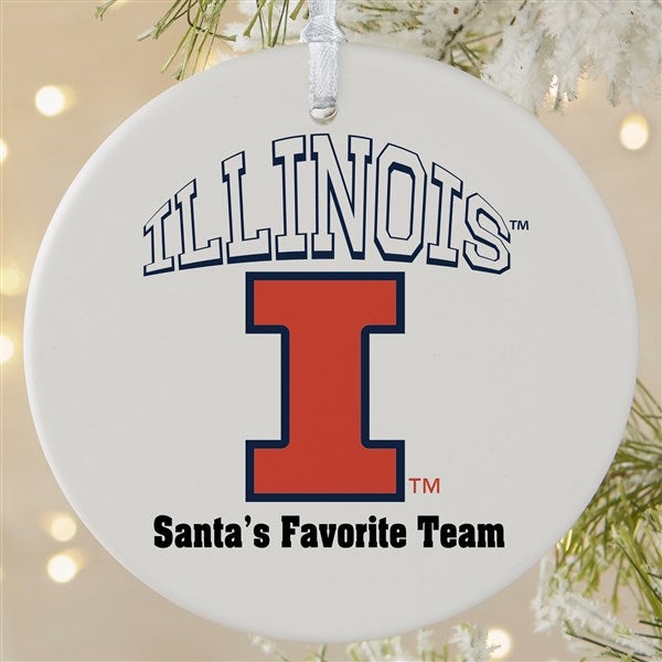NCAA Illinois Fighting Illini Personalized Ornaments - 33650