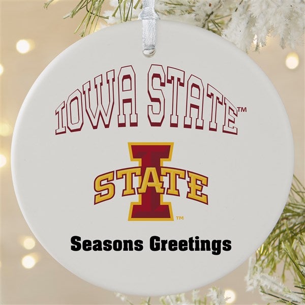 NCAA Iowa State Cyclones Personalized Ornaments  - 33653