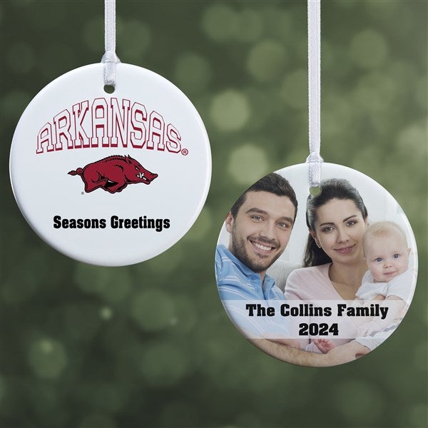 NCAA Arkansas Razorbacks Personalized Ornaments  - 33662